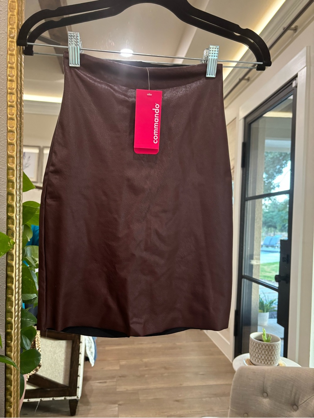 Commando Faux Leather Skirt